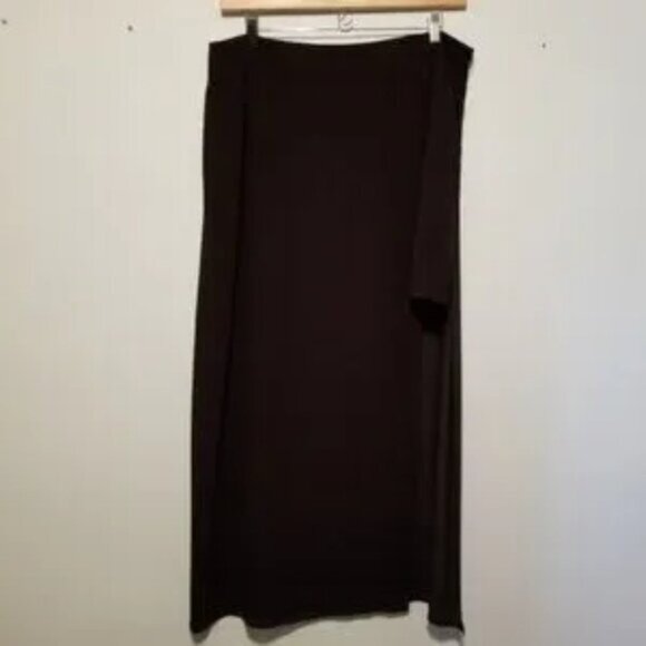 FOREVER 21 Plus black mini skirt w/sheer overlay in black 2X - Picture 1 of 5